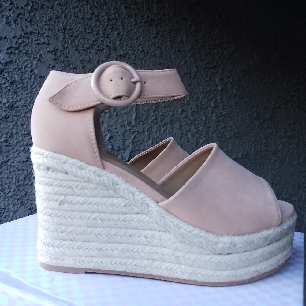 LAST ONE Size 10 Soda Espadrille wedge sandals